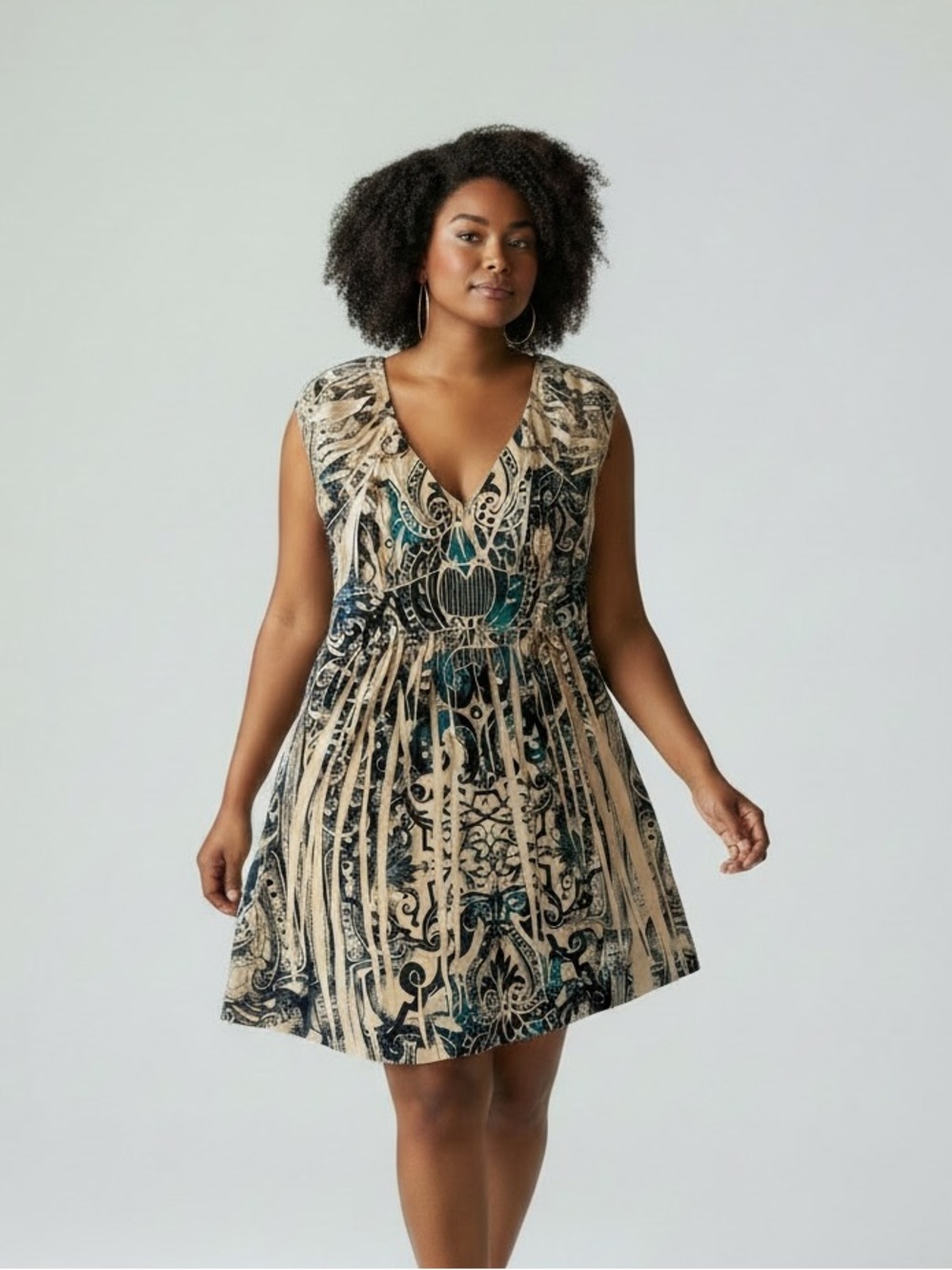 Body Central Y2K Tattoo Print Mini Dress